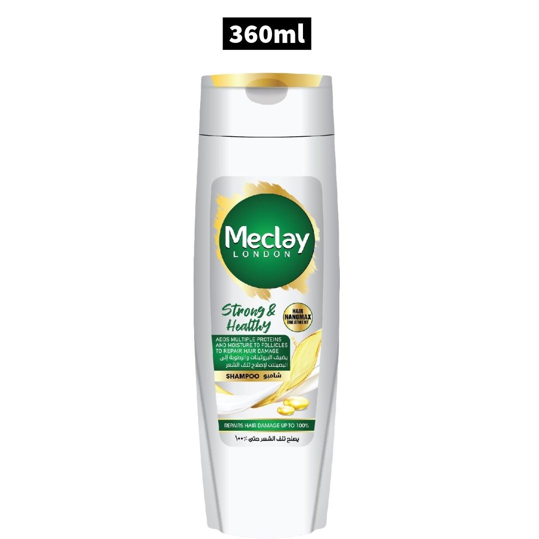Meclay London Strong & Healthy White Shampoo (360ml)