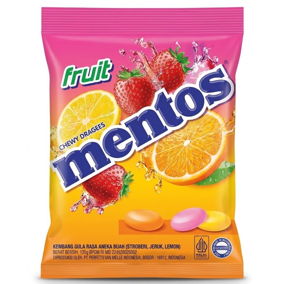 Mentos Chewy Dragees (Fruit Flavour)