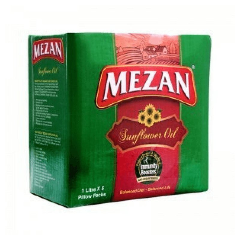 Buy Mezan Sunflower Oil Carton (1KG x5) At Best Price GrocerApp