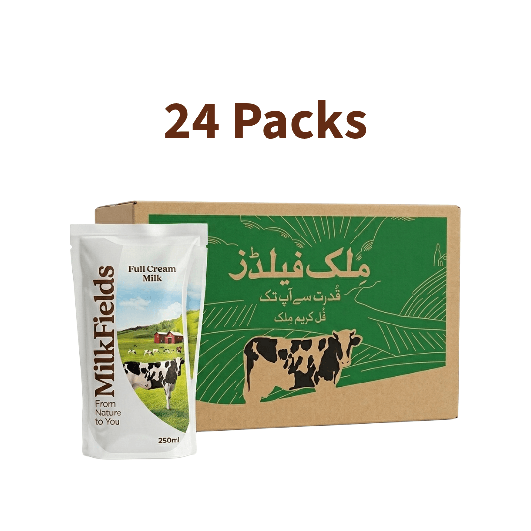 MilkFields UHT Full Cream Milk Ecolean 250 ML X 24