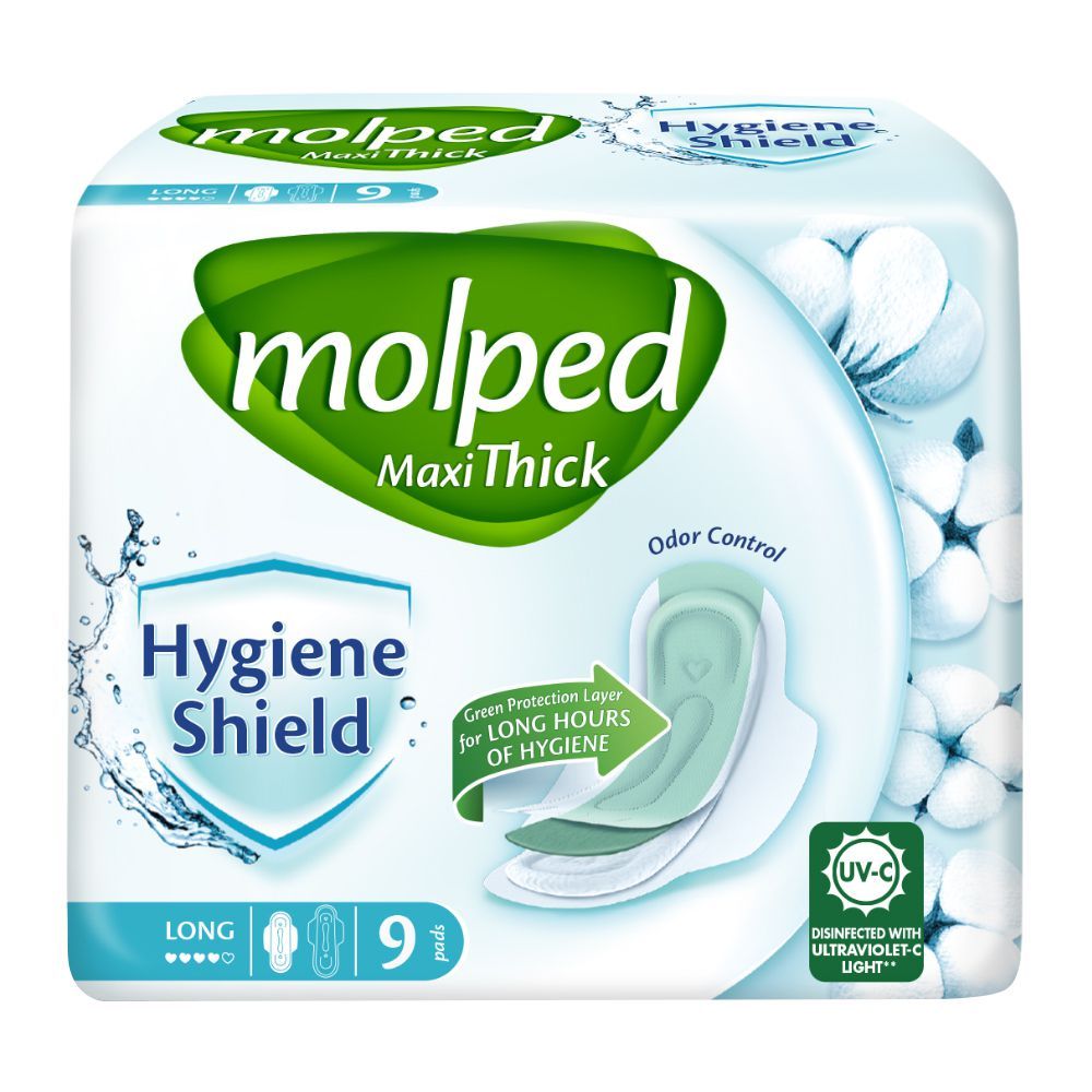 Molped Maxi Thick Long Hygiene Shield (9 Pcs )