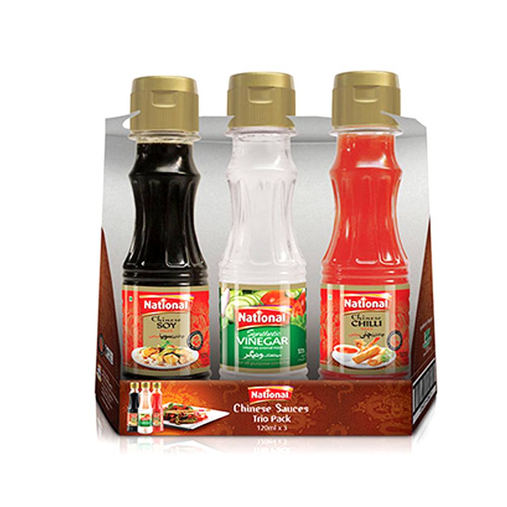 Buy National Sauces Trio pack 120ml x 3 At Best Price GrocerApp