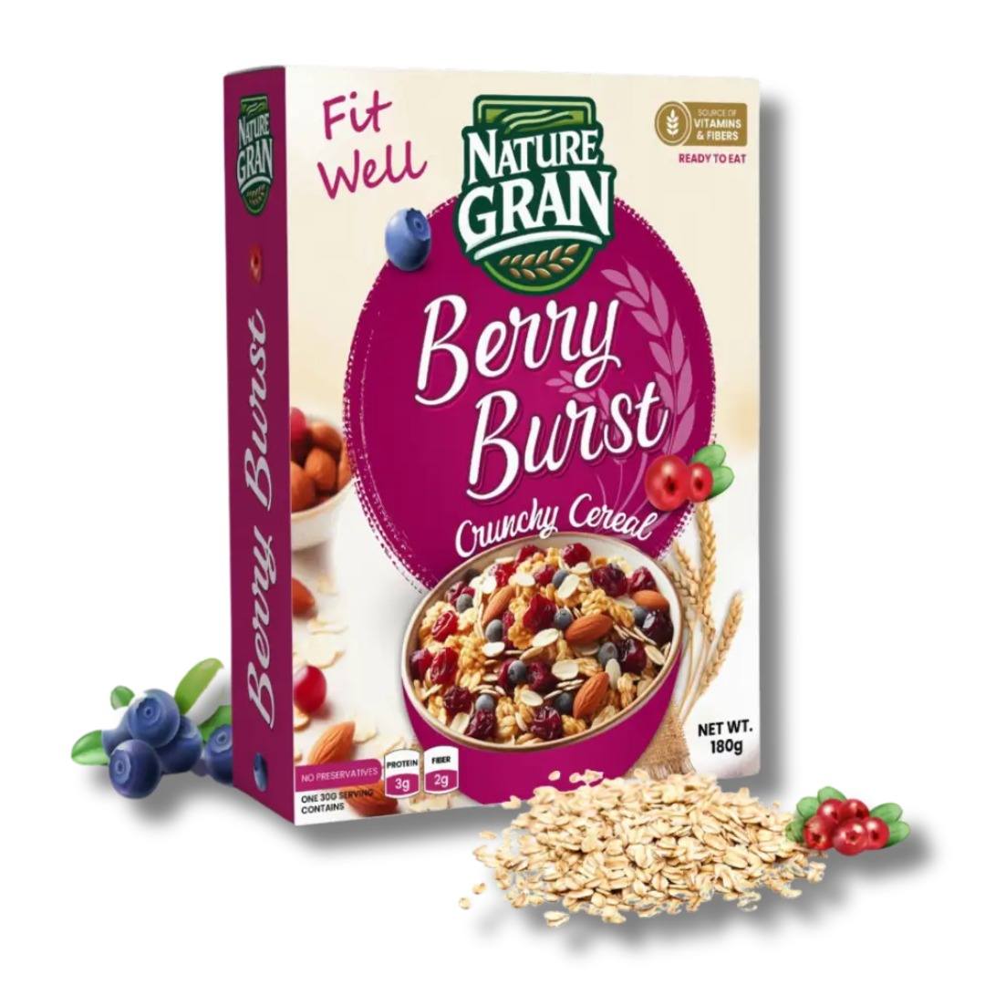Nature Gran Berry Burst Cereal Box