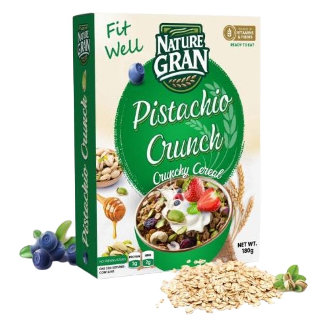 Nature Gran Pistachio Crunch Cereal Box