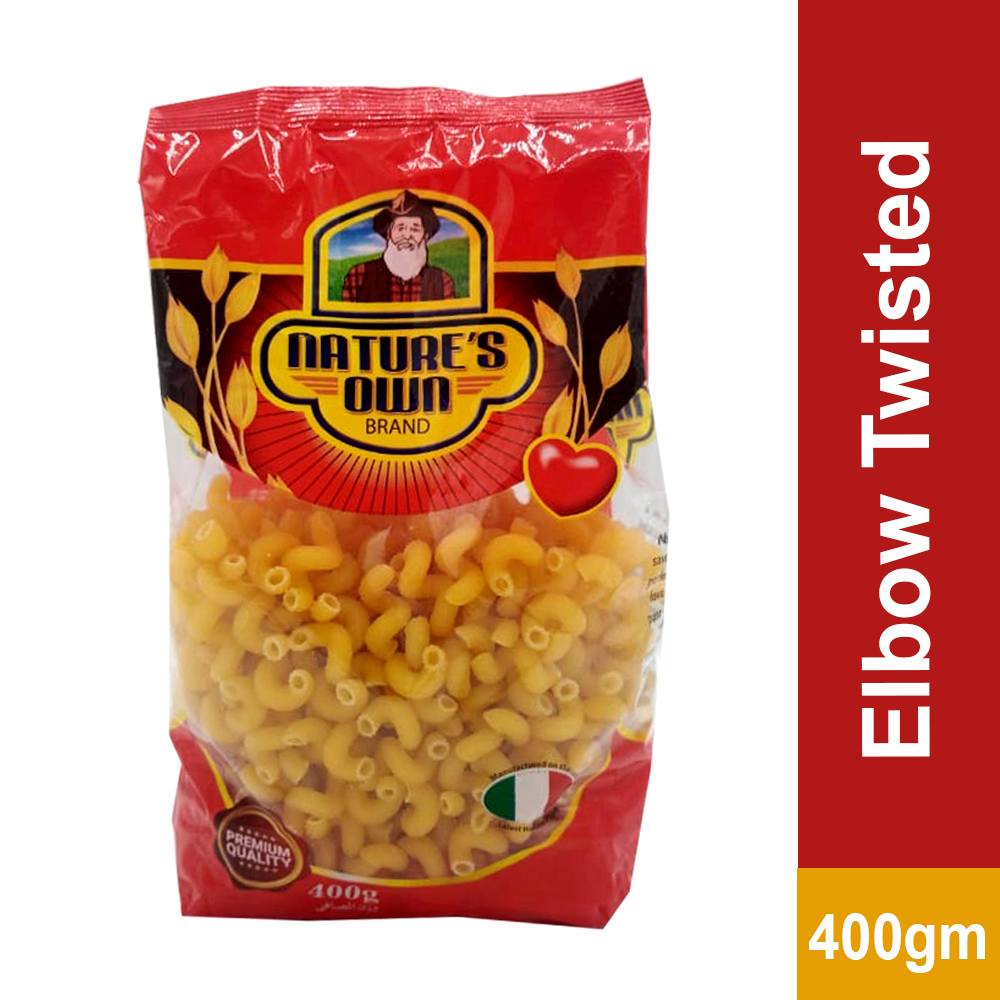Buy NATURES 400g ELBOW TWISTED PASTA Noodles & Pasta online GrocerApp