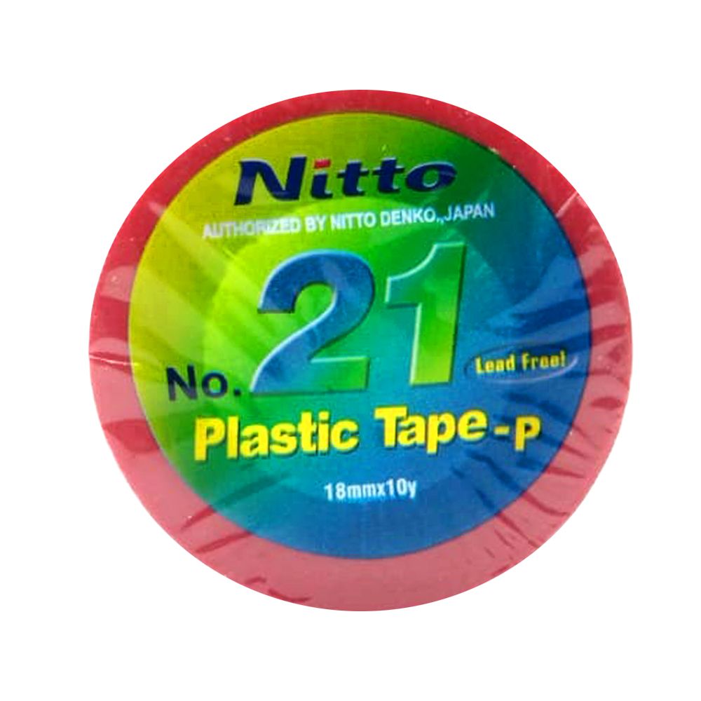 Buy Nitto Plastic Tape Red 18mm At Best Price GrocerApp