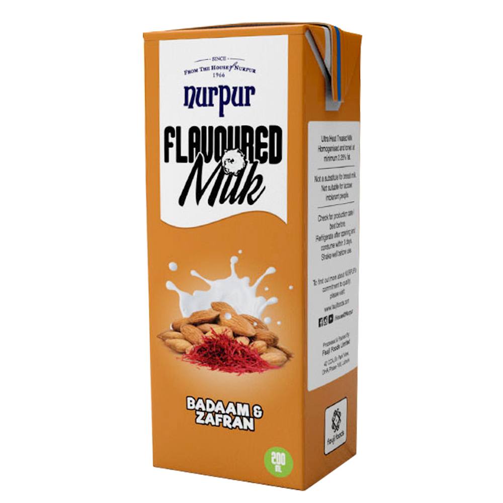 Buy Nurpur Flavoured Milk Badaam & Zafran At Best Price GrocerApp