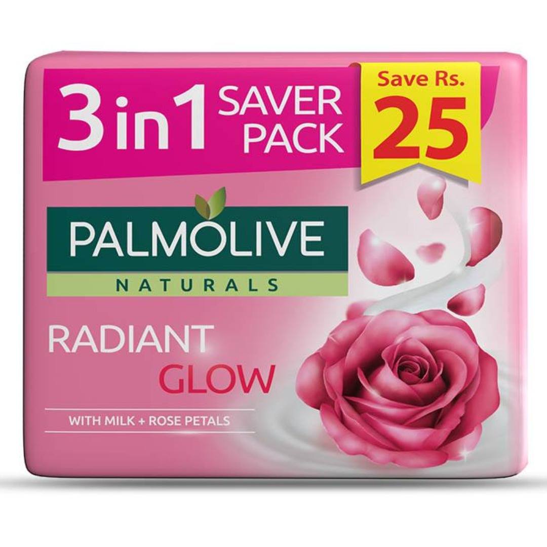 Palmolive Radiant Glow Soap 3in1 Save Rs.25