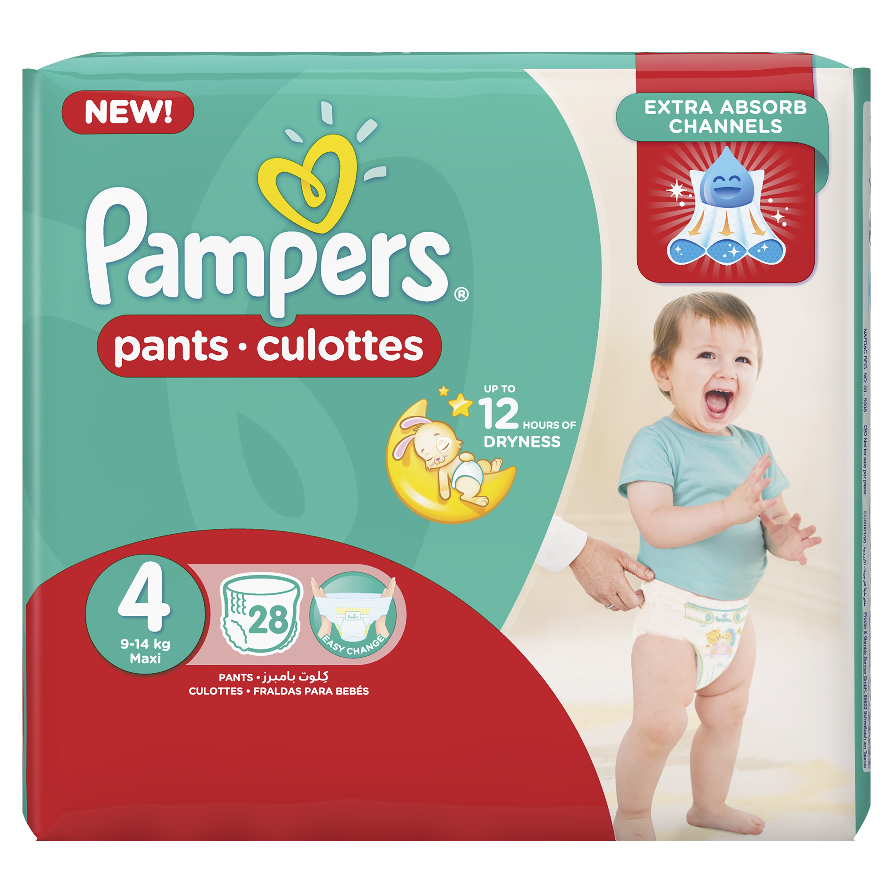 Pampers Pants Culottes Size 16 KG Extra Large 24 Counts 