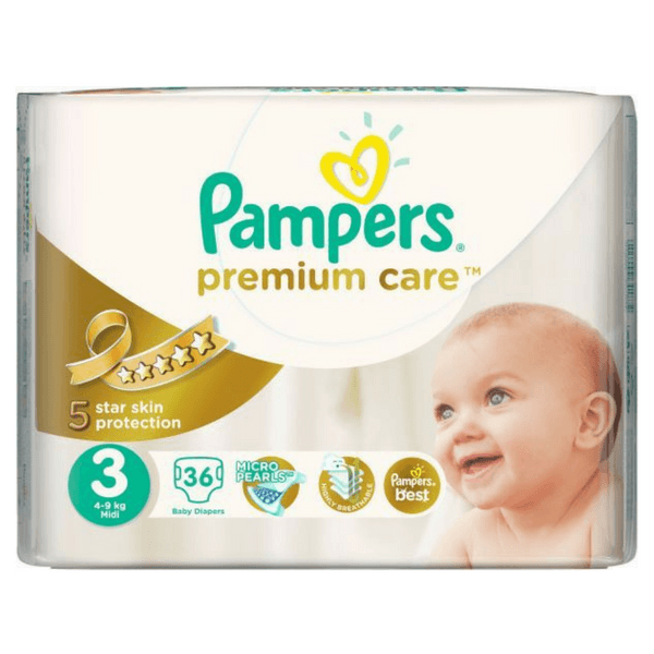 Buy Pampers Premium Care Diaper Size 3 ( 4 9 ) Kg Midi At Best Price