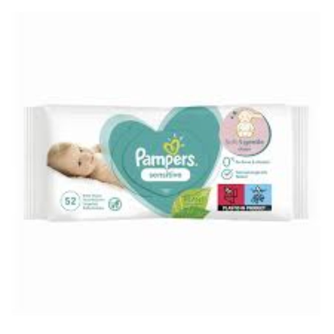 Buy Pampers Sensitive Baby Wipes 52Pcs At Best Price GrocerApp