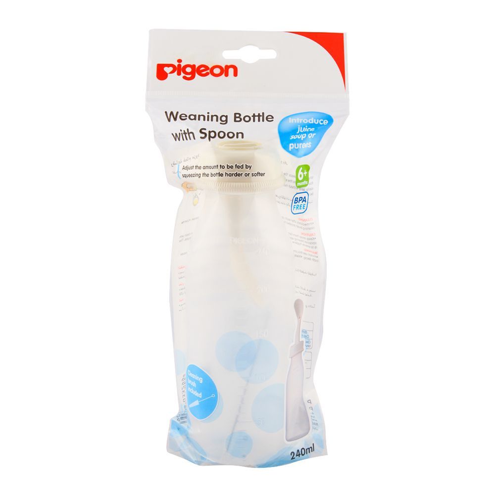 Buy Pigeon Weaning Bottle with Spoon 6M+ At Best Price GrocerApp