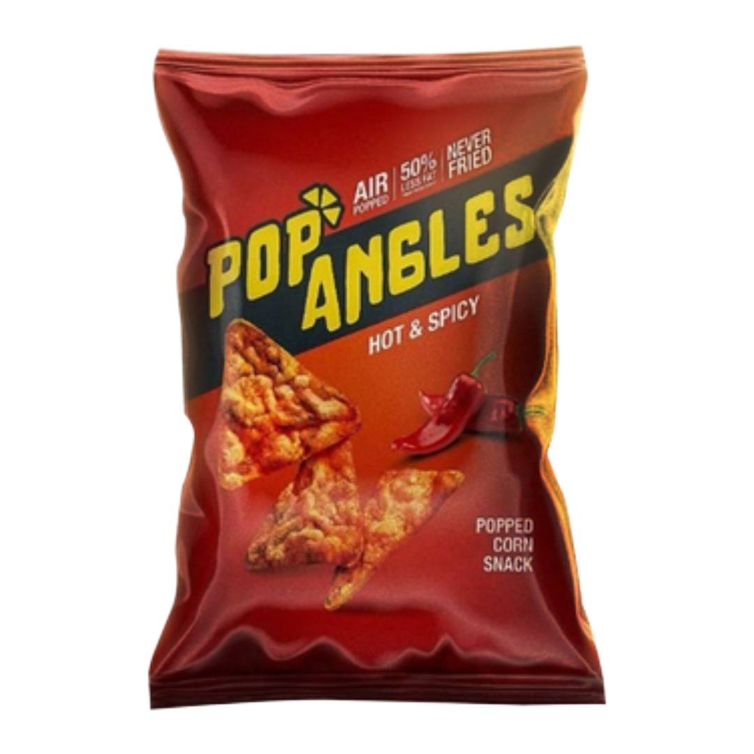 Pop Angles Corn Snacks Air Fried Never Fried Hot & Spicy