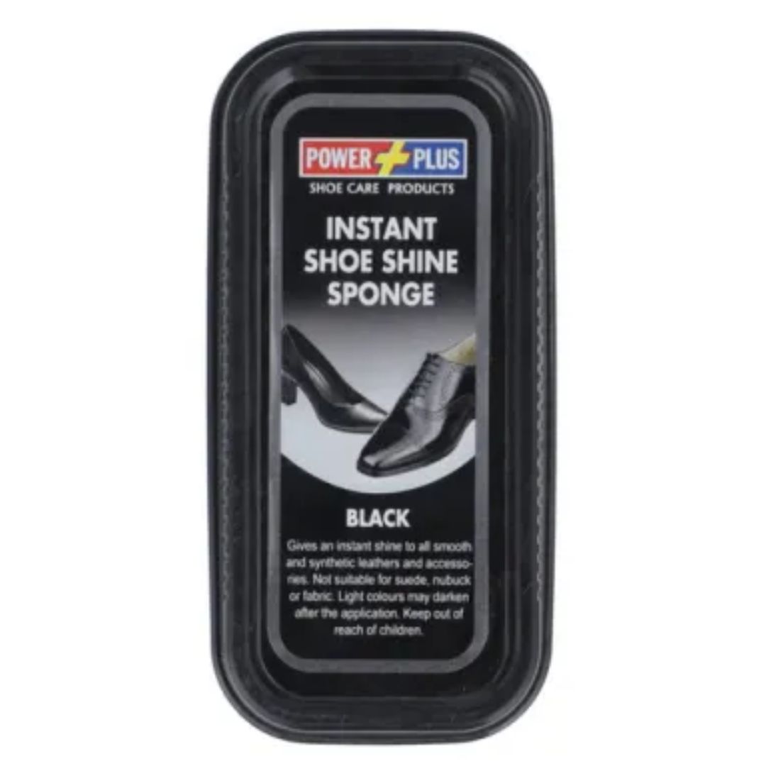 POWER PLUS SHOE SHINE SPONGE BLACK
