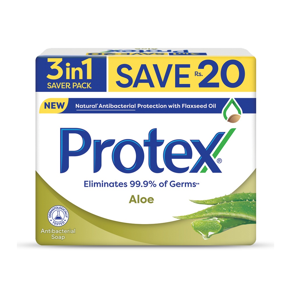 Protex Bar Soap Saver Pack 130gx3 - Aloe