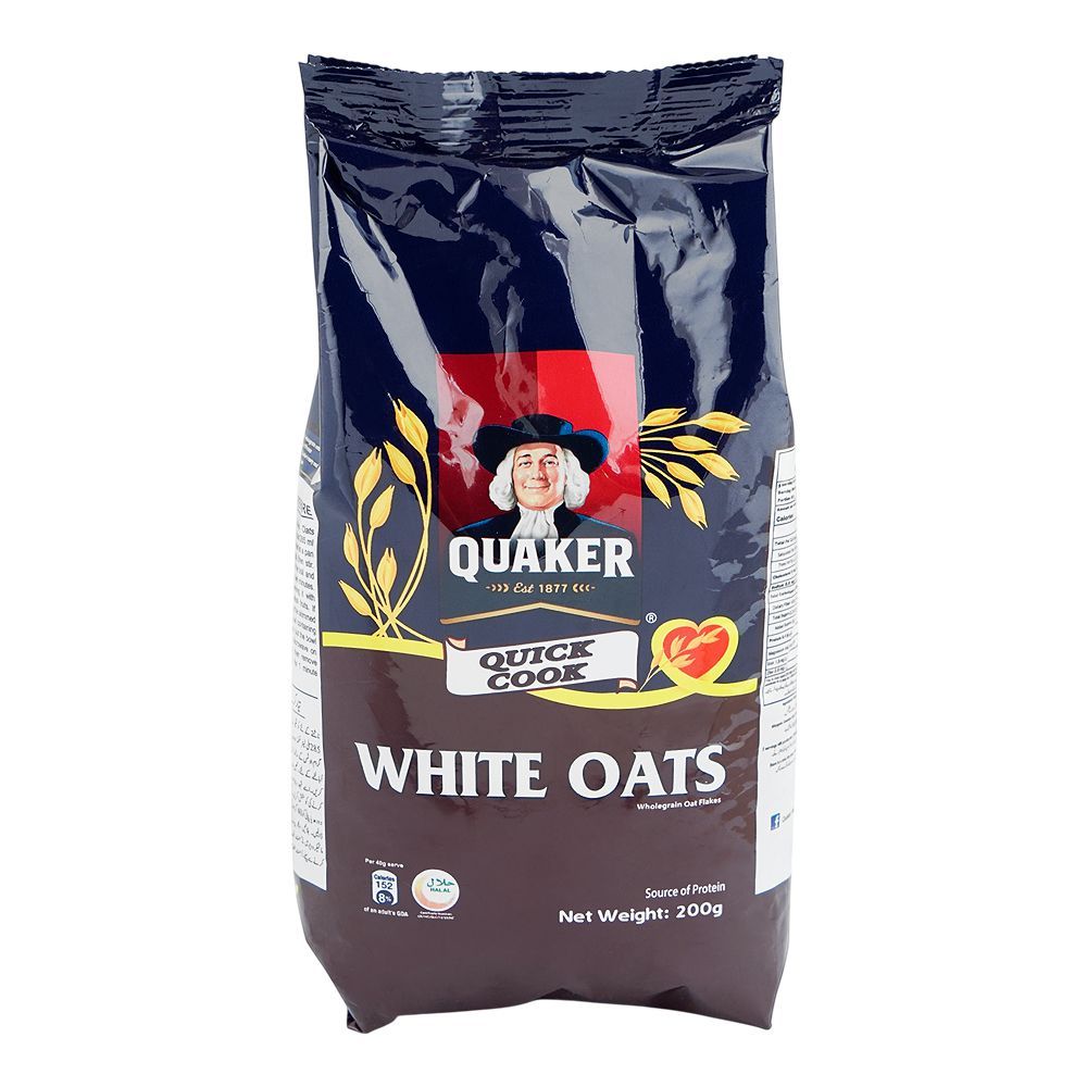 Quaker Quick Cook White Oats Wholegrain Oat Flakes