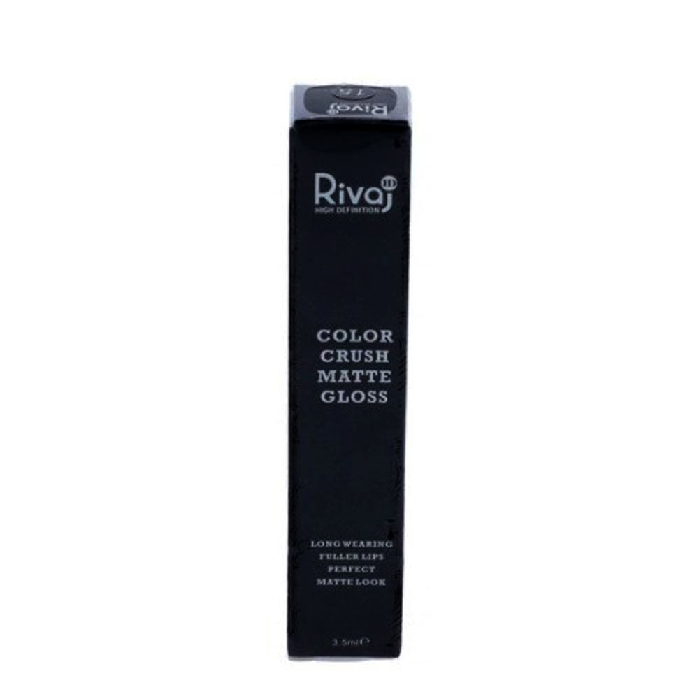 Rivaj HD Colour Crush Matte Lip Gloss (Shade # 5, Plum) 3.5ml