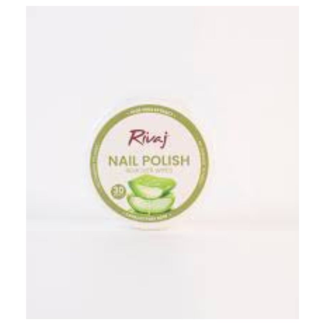 Buy Rivaj Nail Polish Remover Wipes Aloe Vera 30pcs At Best Price