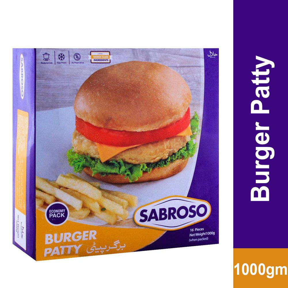 Buy Sabroso Burger Patties 16 Pieces (1kg) At Best Price GrocerApp