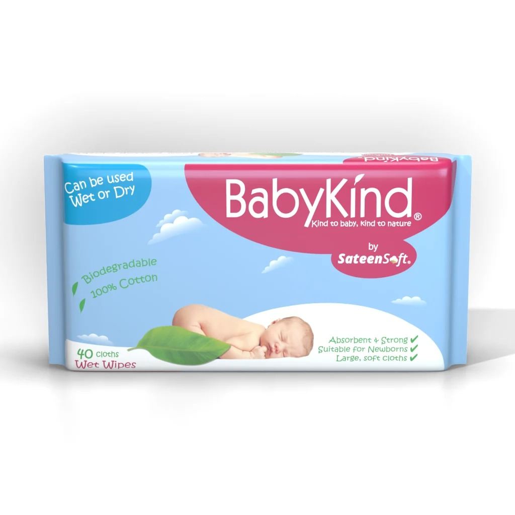 Sateen Baby Kind Wet Wipes (40pcs)