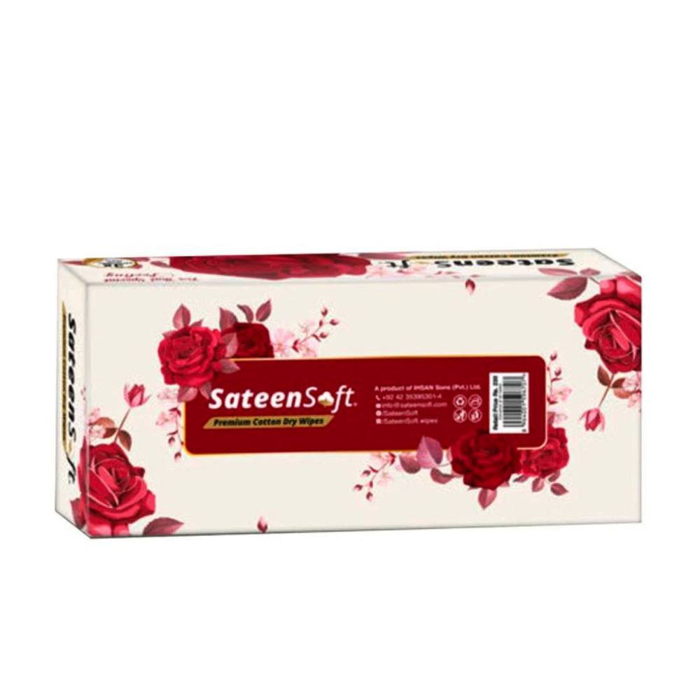 Sateen Soft Cotton Dry Wipes Perfumed Pack