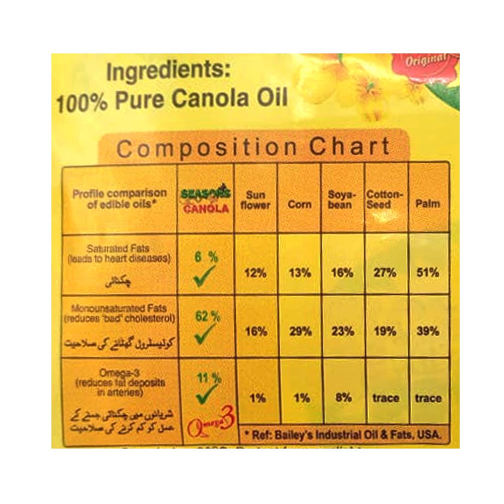 Buy Seasons Canola Oil Pouch At Best Price GrocerApp