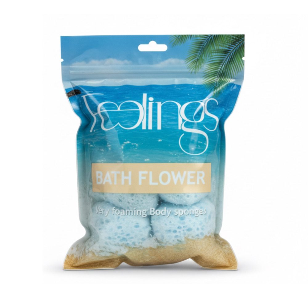 Sun brite Loofah Bath Flower Single (40g) 72pk
