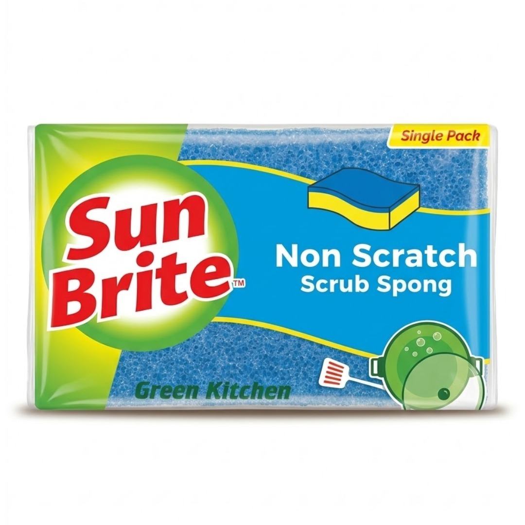 Sun brite Non Scratch Scrub Sponge Blue