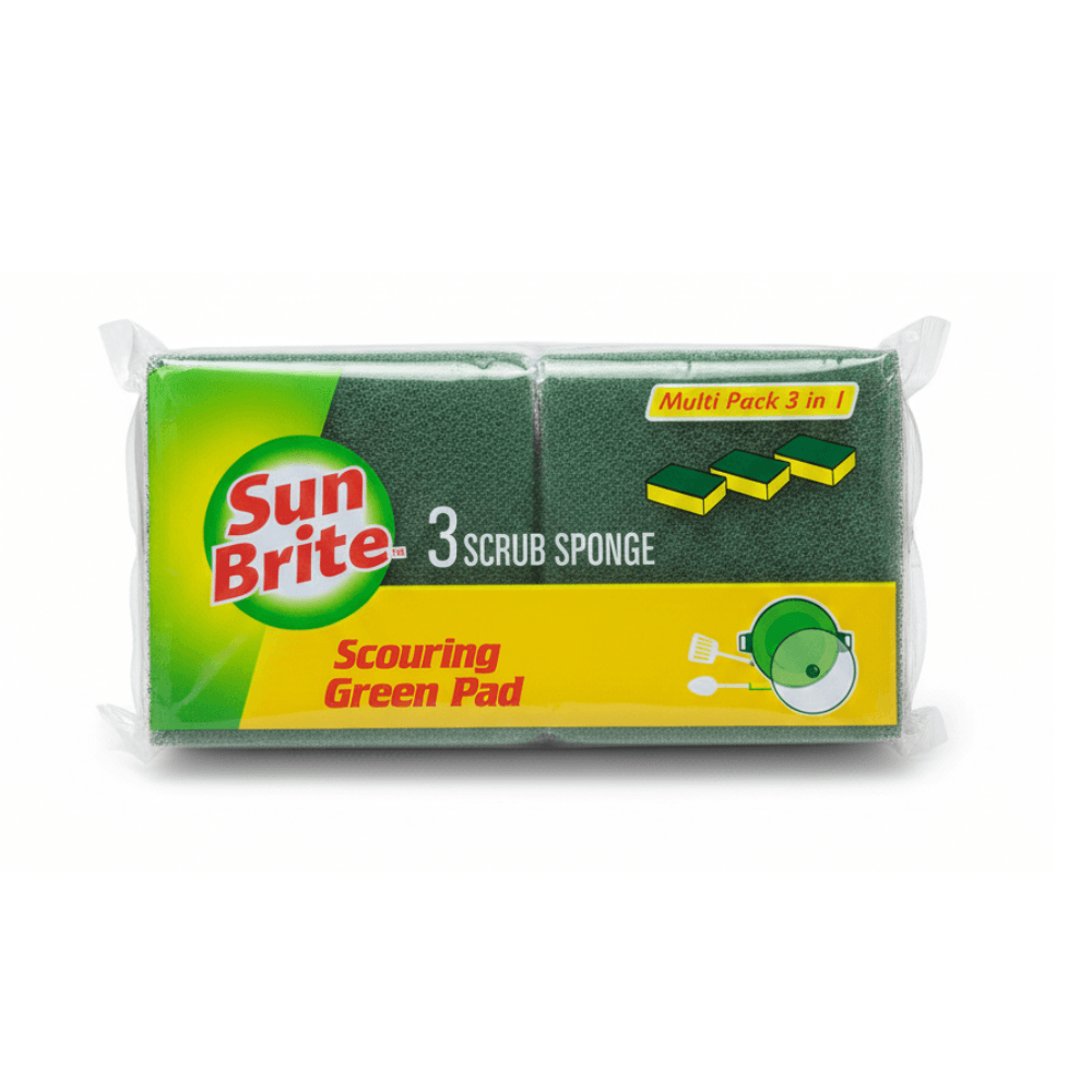 Sun brite Scrub Sponge Multi Pack 3in1