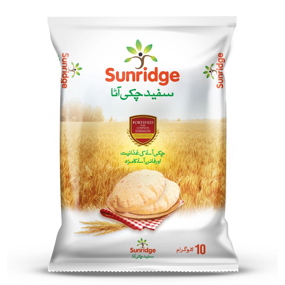 Buy Sunridge White Chakki Atta 10KG At Best Price - GrocerApp