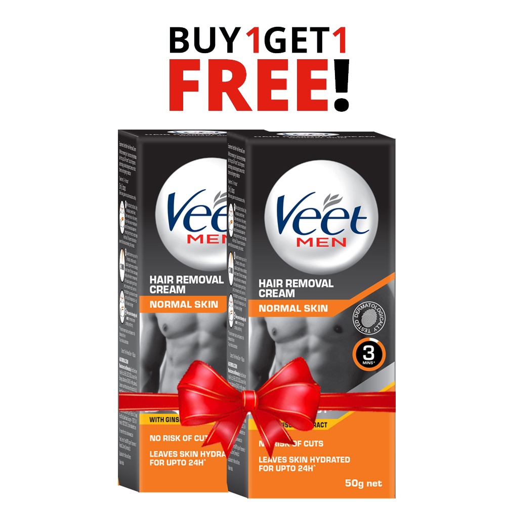 Buy Veet Men Hair Removal Cream Normal Skin Buy One Get One Free At ...