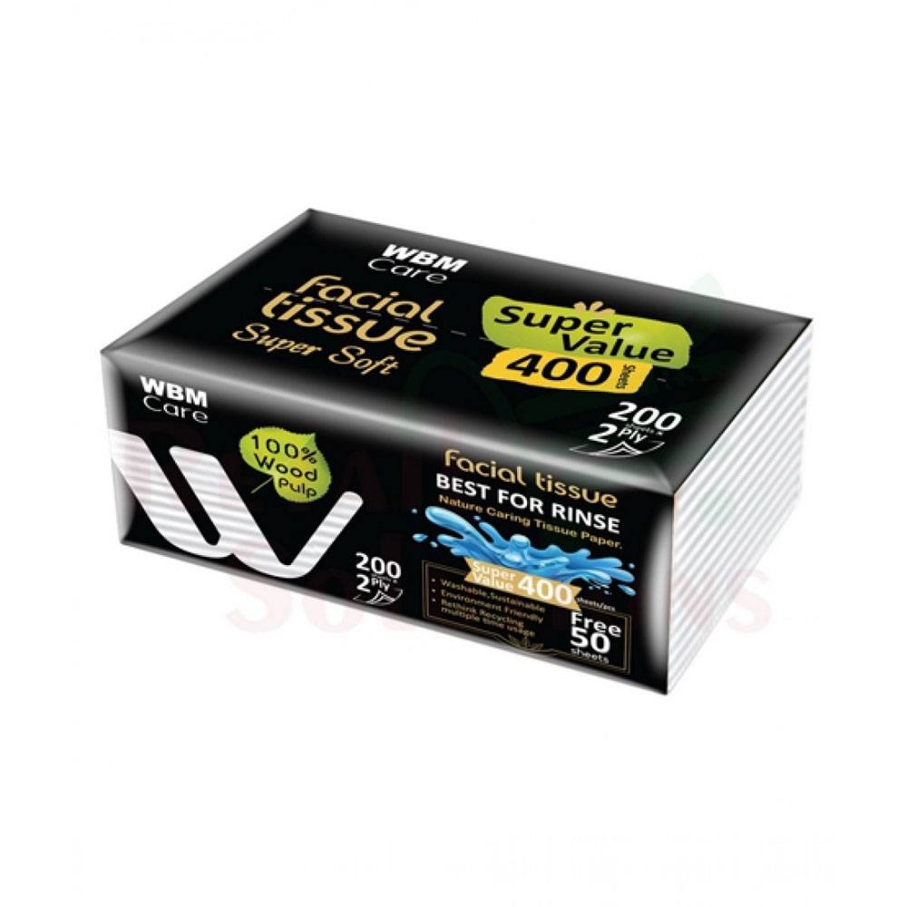 Buy WBM Ultrasoft Facial Tissue Paper 2 Ply 400s At Best Price