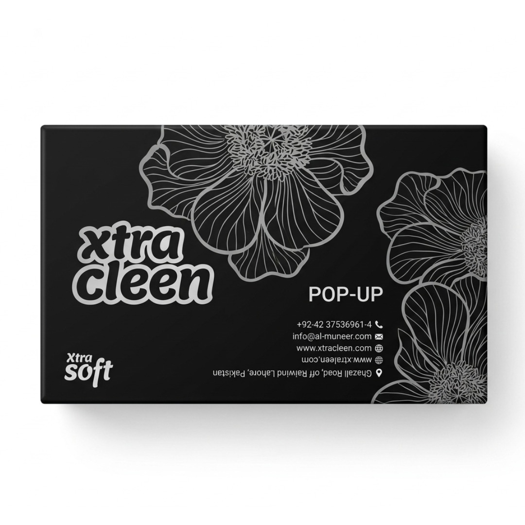 Xtra Kleen Pop up Black (300 Sheets)