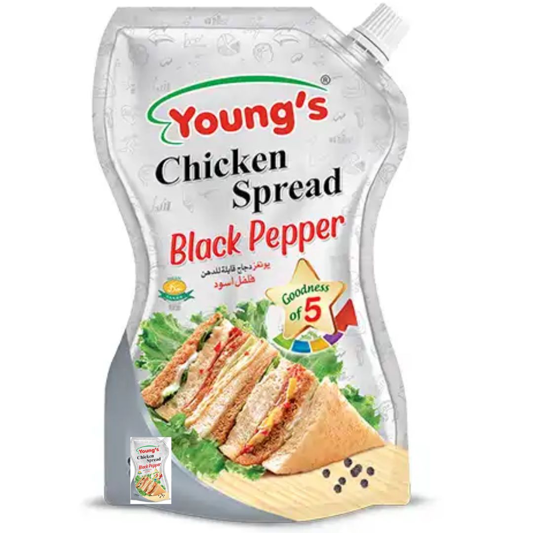Young's Chicken spread Black pepper (500 ml)