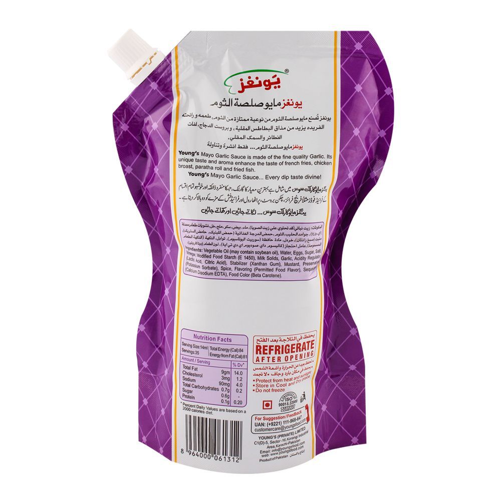 Buy Youngs Mayo Garlic Pouch At Best Price GrocerApp